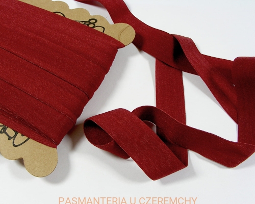 guma łamana 21 mm bordowa matowa