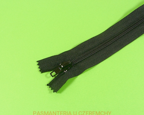 zamek 25 cm czarny nierozdzielczy spirala rozm. 3