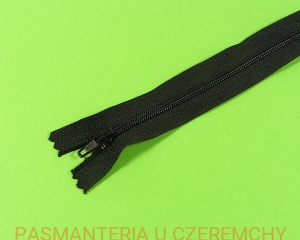 zamek 55 cm czarny nierozdzielczy spirala rozm.3