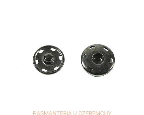 zatrzaski metalowe 19 mm - czarny nikiel