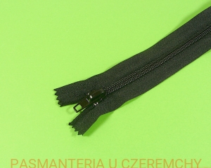 zamek 750 cm czarny nierozdzielczy plastikowy spirala rozm. 5    