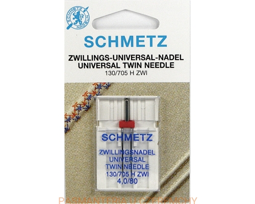 igła Schmetz podwójna uniwersalna 4mm/80 (130/705 H ZWI NE 4,0 SCS)
