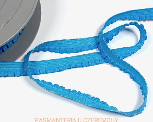 guma z falbanką 12 mm niebieska