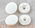napy plastikowe samozaciskające się 13 mm białe Hemline