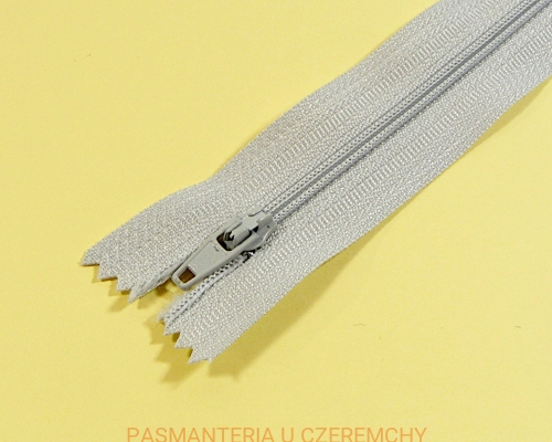 zamek 18 cm jasnoszary nierozdzielczy spirala 3
