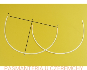fiszbiny do biustonosza 34 cm/130 - 1 para            