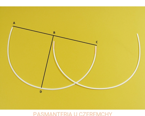 fiszbiny do biustonosza 34 cm/130