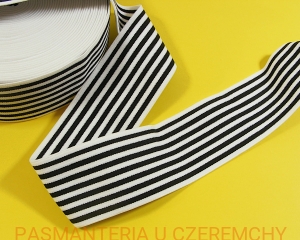 guma ozdobna 50 mm w paski /ściągaczowa/