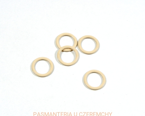 kółko bieliźniarskie 10 mm beżowe metalowe, lakierowane