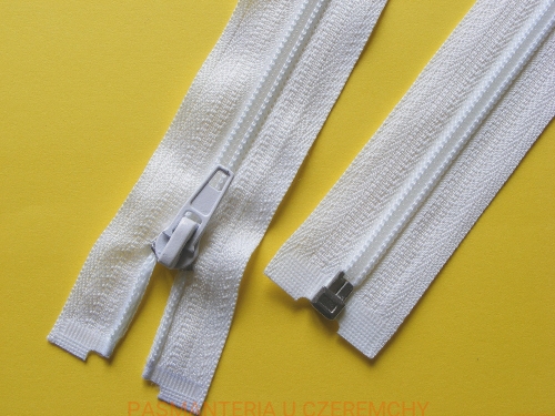 zamek 230 cm biały rozdzielczy plastikowy spirala 5