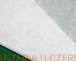 wkład nietkany z klejem biały - włóknina groszkowana 80 g/m2 /flizelina, sztywnik/ 