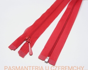 zamek 40 cm czerwony rozdzielczy kryty 