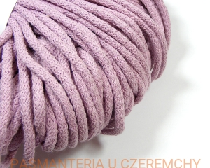 sznurek odzieżowy bawełniany 5 mm - brudny lila /różowy/  