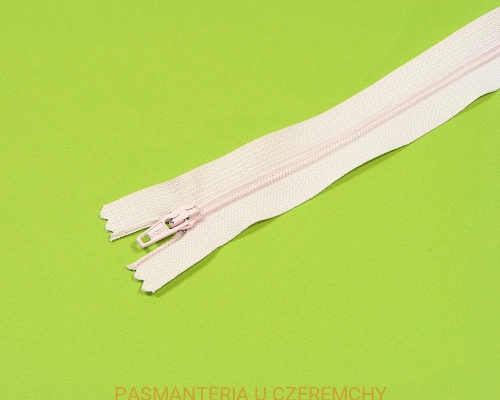 zamek 18 cm jasnoróżowy nierozdzielczy spirala 3