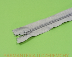 zamek 18 cm szary nierozdzielczy spirala rozm. 5