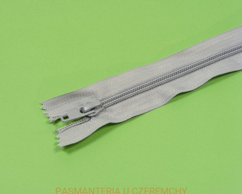 zamek 18 cm szary nierozdzielczy spirala rozm. 5