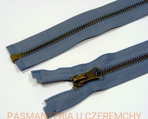 zamek 75 cm stalowoszary rozdzielczy metalowy VT10 mosiądz oksydowany /stalowy, szary/