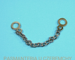 wieszaczek ubraniowy - łańcuszek nikiel