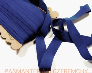 guma łamana 21 mm ciemnochabrowa matowa /lamówka elastyczna, lamówka gumowa chabrowa, granatowa/ 