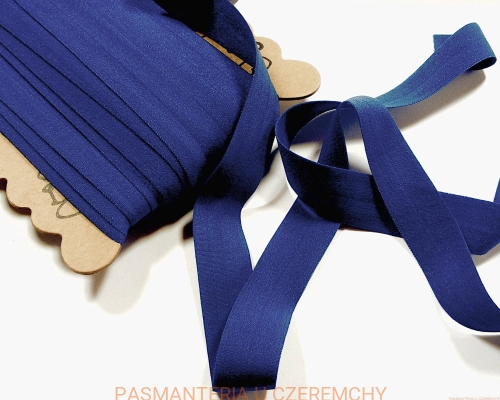 guma łamana 21 mm ciemnochabrowa matowa (lamówka elastyczna, lamówka gumowa chabrowa, granatowa)