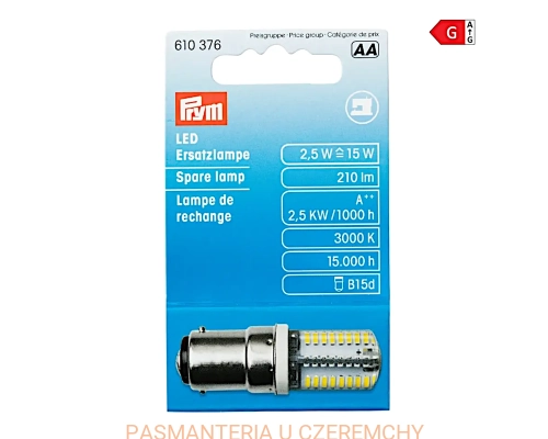 lampka LED z uchwytem bagnetowym do maszyny do szycia PRYM 610 376
