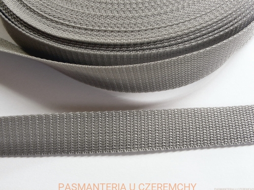 taśma nośna nylonowa 25 mm jasnoszara