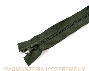 zamek 18 cm khaki nierozdzielczy kostka rozm. 5 /zielony, zgniła zieleń/