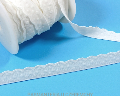guma bieliźniarska biała 17 mm