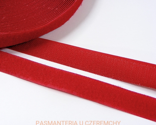 taśma rzepowa 20 mm czerwona