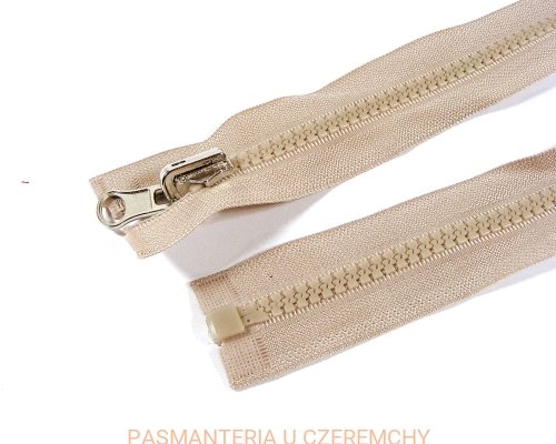 zamek 65 cm jasnobeżowy rozdzielczy dwustronny typu kostka 5