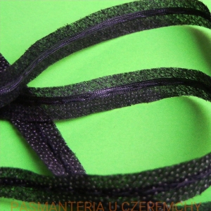 Taśma flizelinowa do szwów z tasiemką czarna 12 mm /taśma formująca, szewband/