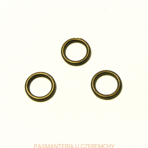 kółko metalowe 15 mm - mosiądz oksydowany