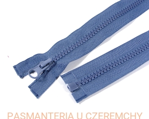zamek 75 cm rozdzielczy kostka rozm.5 niebieski