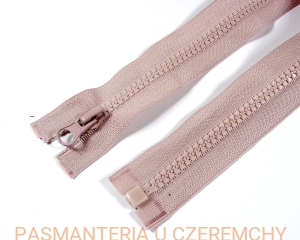 zamek 40 cm rozdzielczy kostka rozm.5 różowobeżowy /beżowy, różowy/