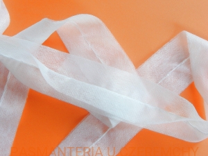 taśma flizelinowa zszywana 3 cm biała