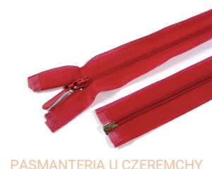 zamek 50 cm czerwony rozdzielczy kryty 