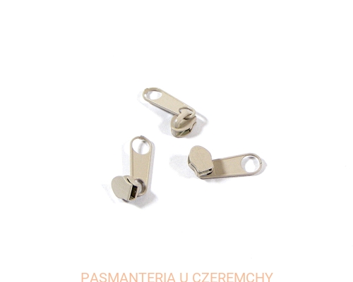 suwak zamkowy 3 mm jasnobeżowy
