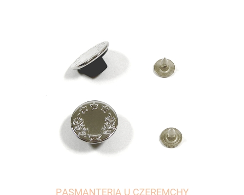 guziki do nabijania 17 mm - gwiazdki i wawrzyn