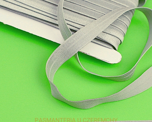 guma łamana 18 mm jasnoszara (lamówka elastyczna, lamówka gumowa szara)