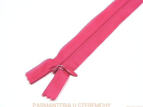 zamek 50 cm amarantowy nierozdzielczy kryty