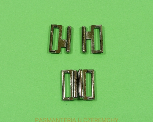 zapięcie metalowe 13 mm - kolor grafitowy