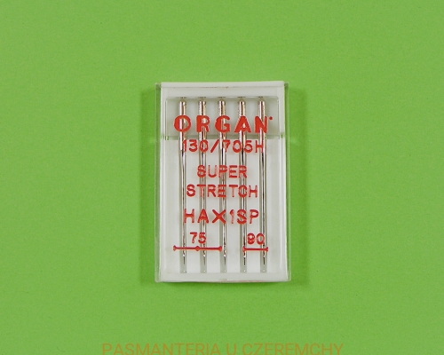 igły Organ super stretch - zestaw 5 szt. mix