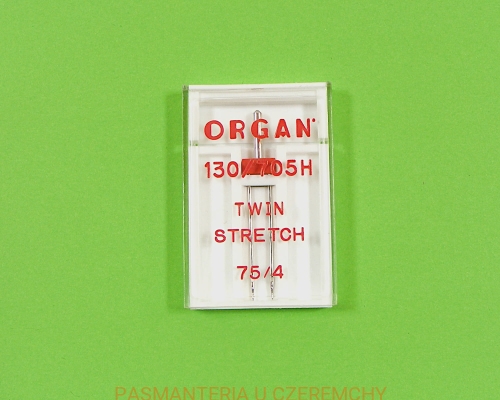igła Organ podwójna stretch 75/4 mm