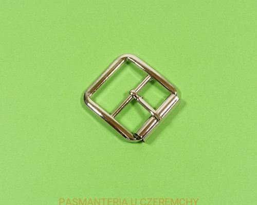 klamra 25 mm metalowa do pasków - kolor srebrny
