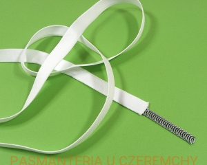 tunel gorseciarski 12 mm biały /taśma tunelowa/ 