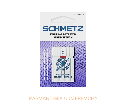 igła Schmetz typu "stretch" podwójna 4mm/75 do dzianin