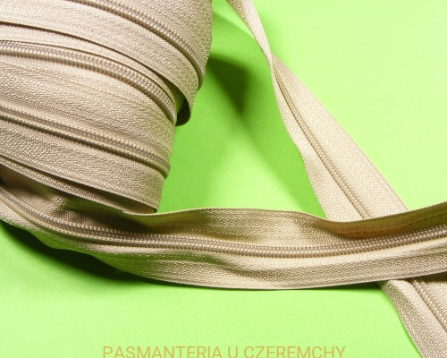 taśma zamkowa beżowa spirala 3 mm