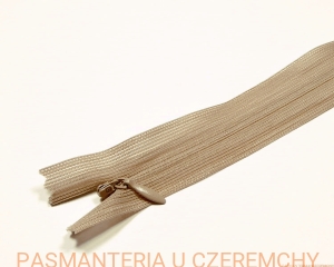 zamek 50 cm beżowy nierozdzielczy kryty