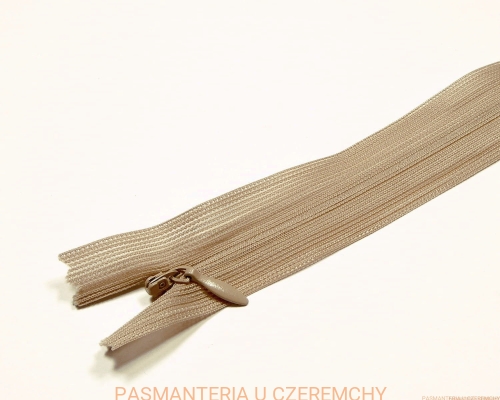 zamek 50 cm beżowy kryty