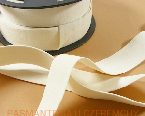 guma gładka miękka 32 mm ecru